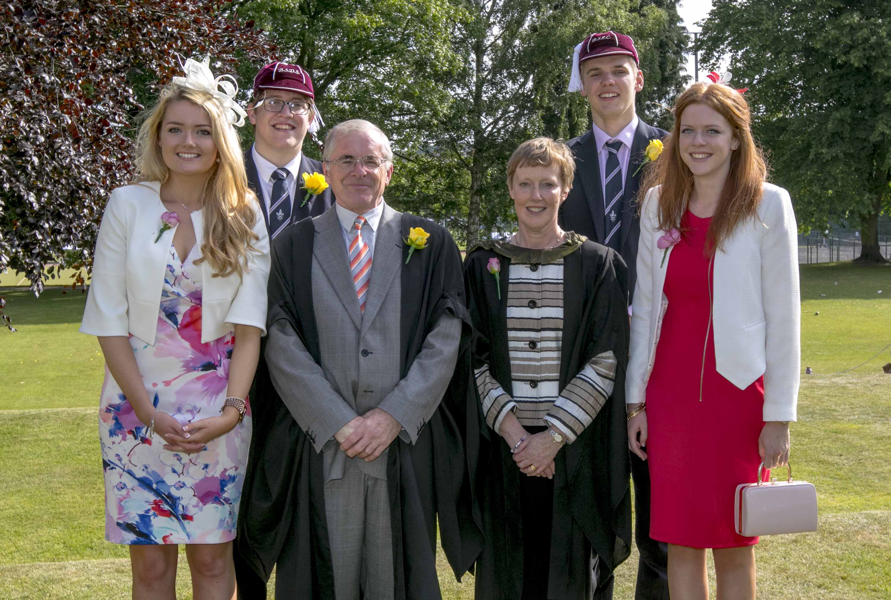 Commemoration Day 2015: Emily Collie, Mr Bowen, Mrs Maund, Kate Duffy